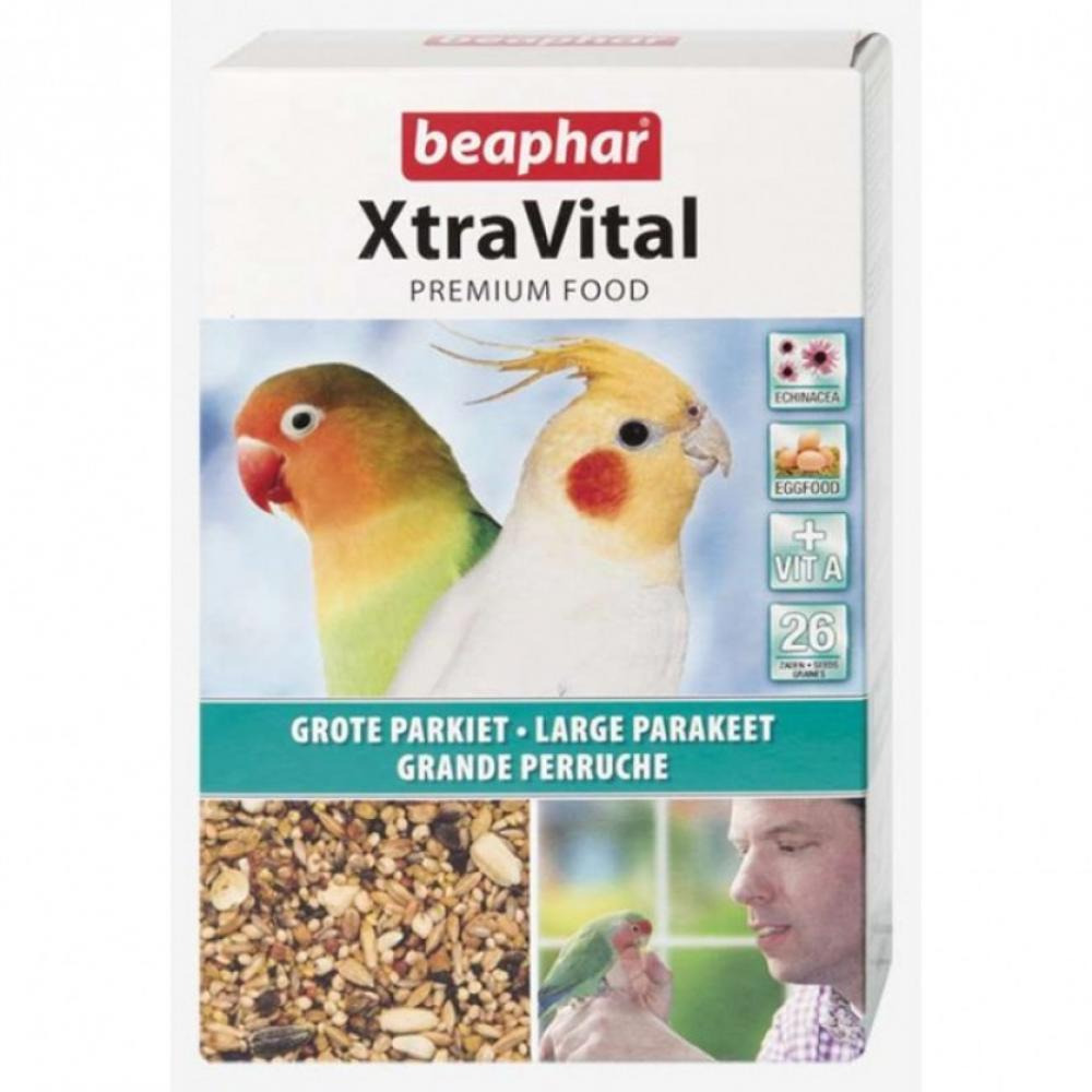 beaphar Xtra Vital Large Parakeet - Medium Parrot - 1 kg - 1
