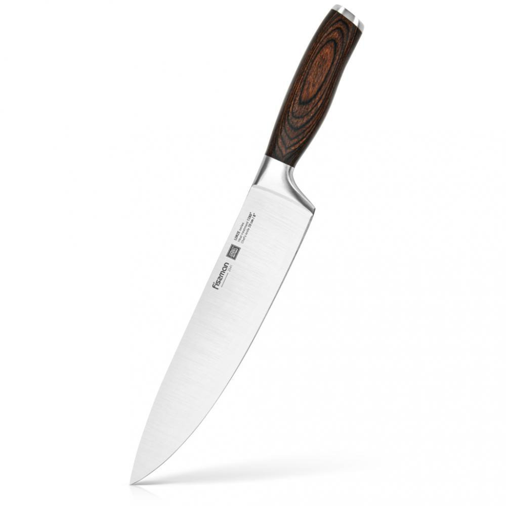 Fissman Chef Knife Lorze Silver\/Brown 8inch Stainless Steel (20 cm) - 1