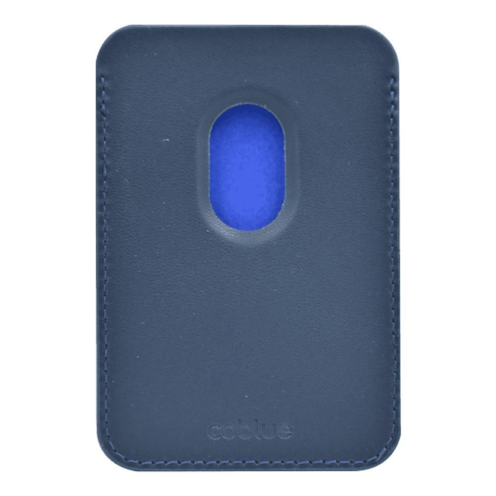 Кожаный Кошелек Для Карт COBLUE Magsafe, синий - 2