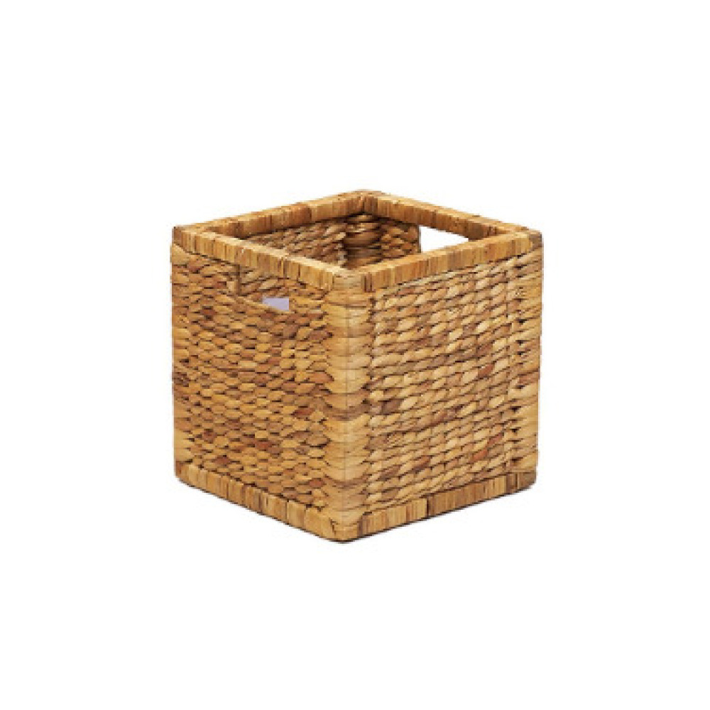 هوم سميث سلة تخزين وردية مربعة مقاس 30 × 30 × 30 سم - 1