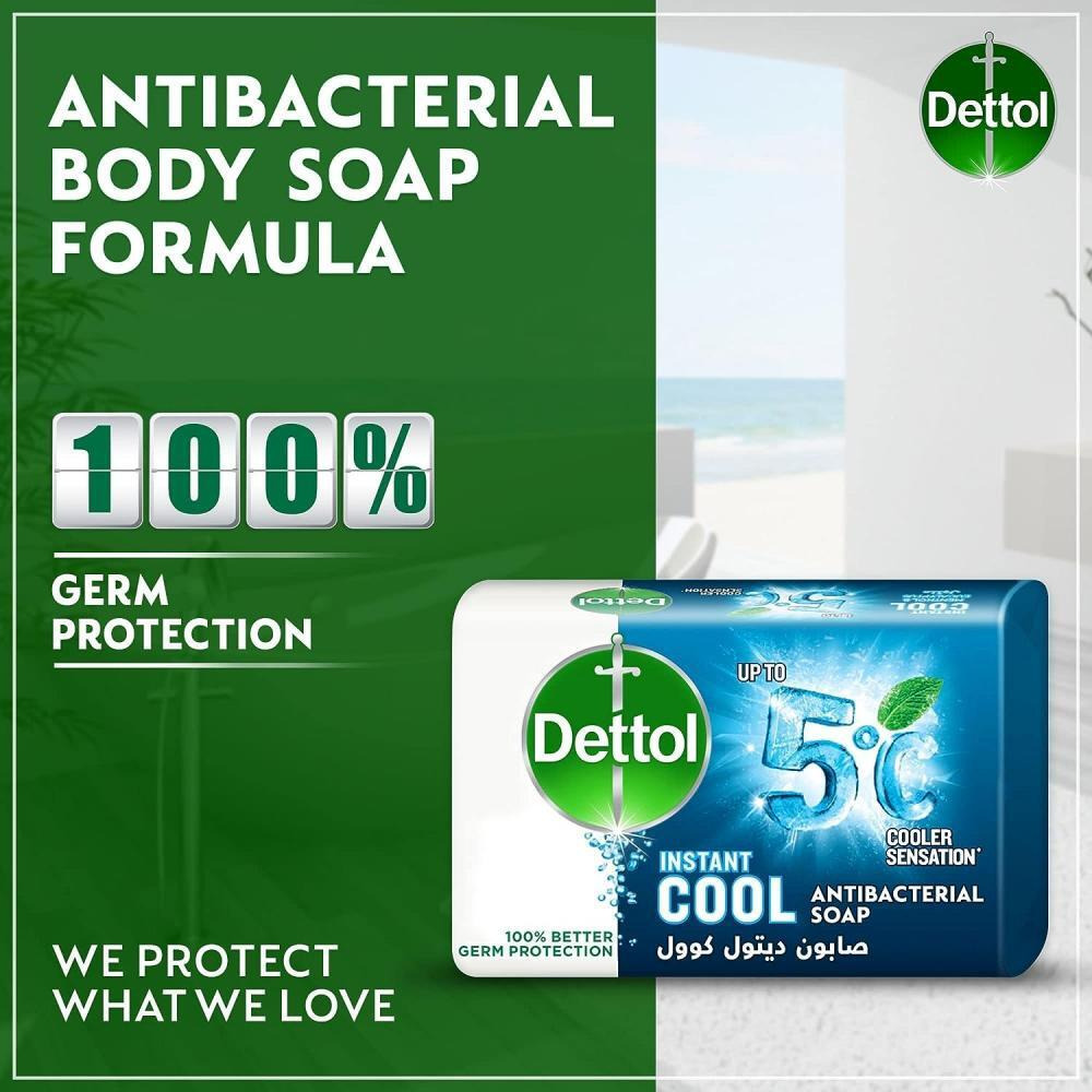 Dettol  Soap, Instant cool, Antibacterial, 2.5 oz (70 g) - 3