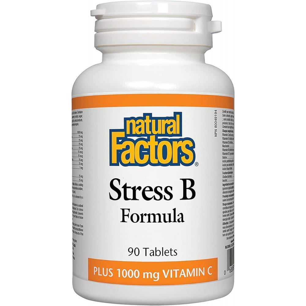 تركيبة ناتشورال فاكتورز للإجهاد ب، 90 قرصًا - 1