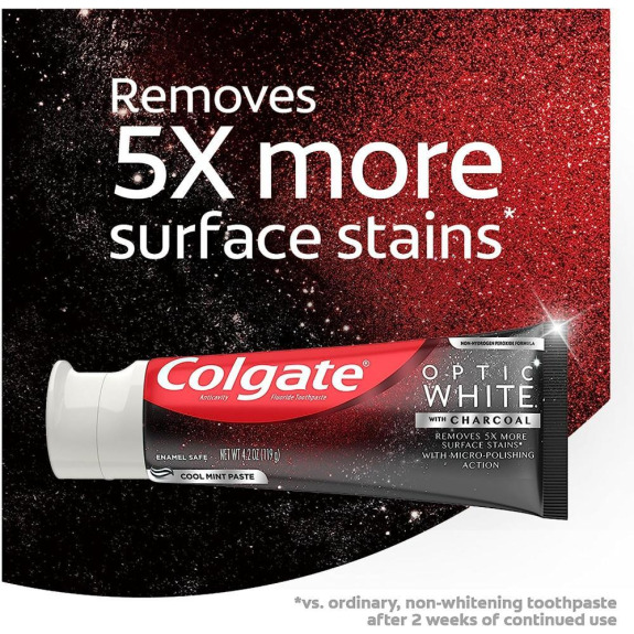 Colgate \/ Toothpaste, Optic white, Charcoal, 75 ml
