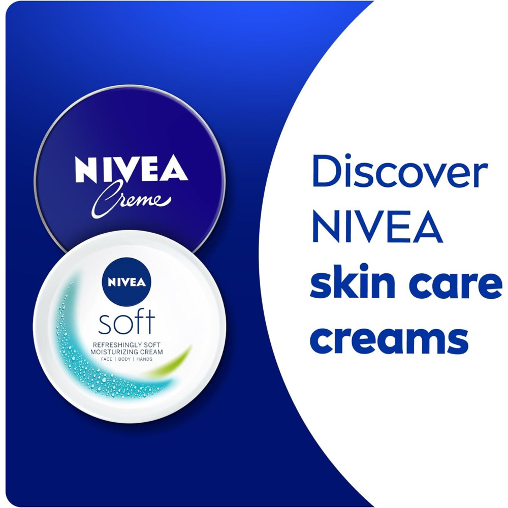 NIVEA Moisturising Cream, Universal All Pourpose Moisturizer for Face Body Hands, Tin 400ml - 4