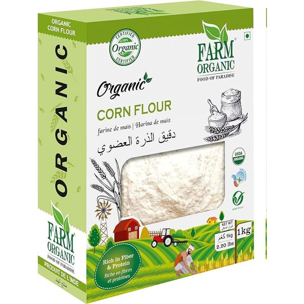 Farm Organic Gluten Free Corn Flour 1kg - 1