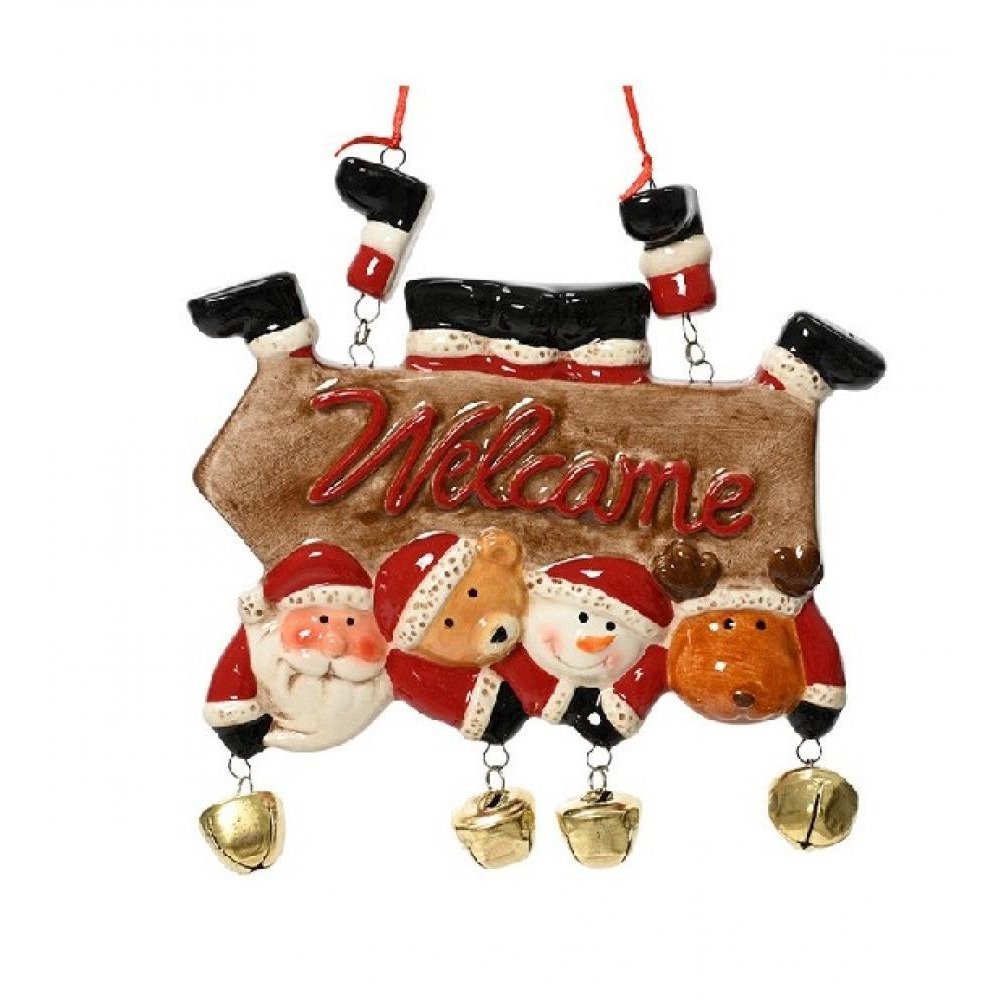 ديكوريس كايمنجك سانتا دولوميت سانتا مع غزال رجل الثلج مع 4 أجراس - 1