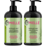 MIELLE Rosemary Mint Organics Shampoo + Leave-in Conditionner Infused with Biotin and Encourages Growth Hair Products for Stron - 1 miniature