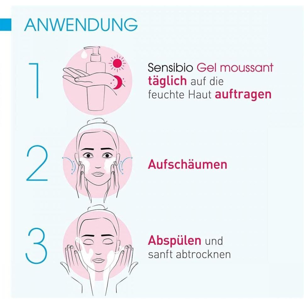 بيوديرما سينسيبيو جل رغوي 200 مل وردي - عبر الإنترنت - 3