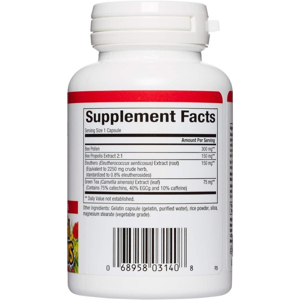 Natural Factors Pollen Plus Energy, 90 Capsules - 2