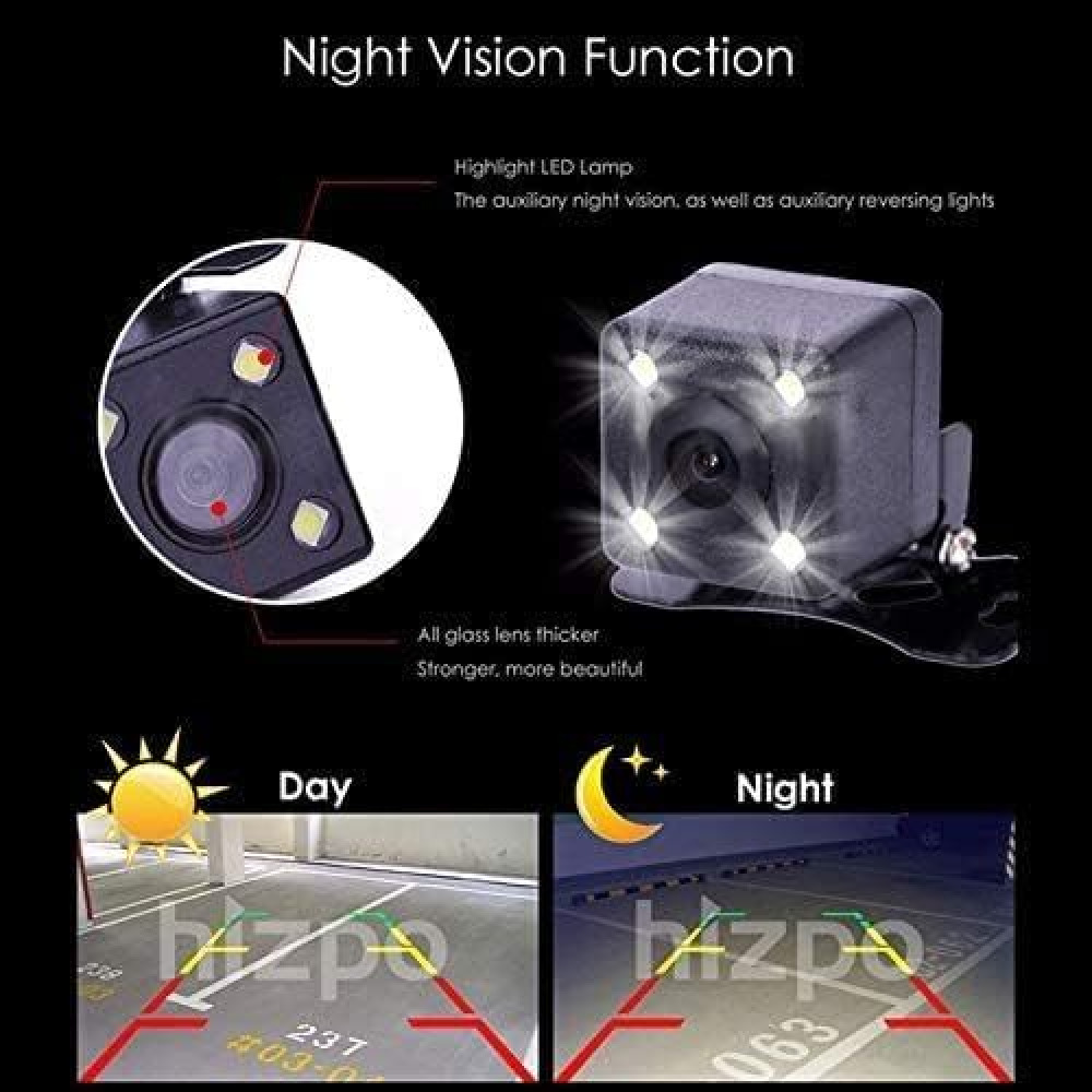 Rear View Camera Toby's, Wide Angle, 4 LED - 6