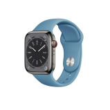 Perfii Solid Silicone Replacement Band for Apple Watch 49, 45, 44, 42 mm Series Ultra 8/7/6/5/4 SE - 2 miniature