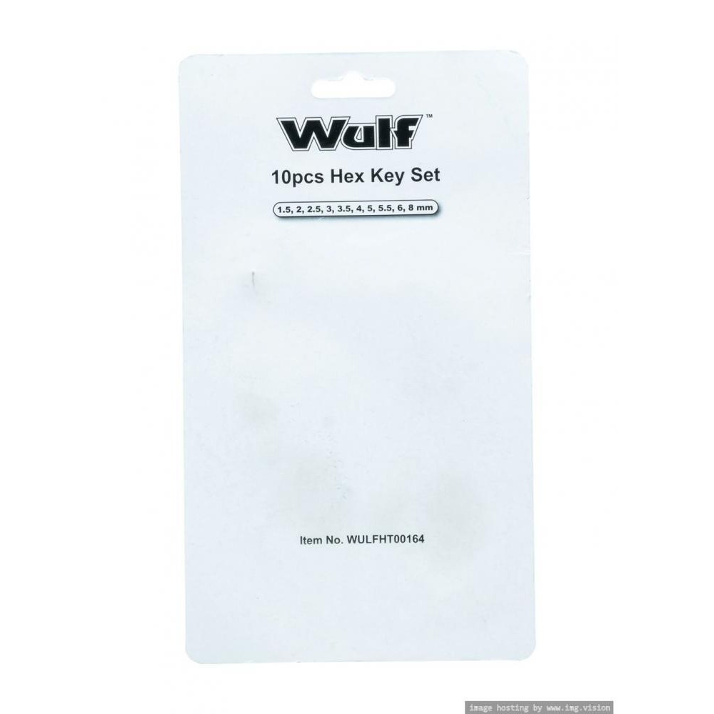 Набор ШЕСТИГРАННЫХ Ключей Wulf, 10 Шт. - 3