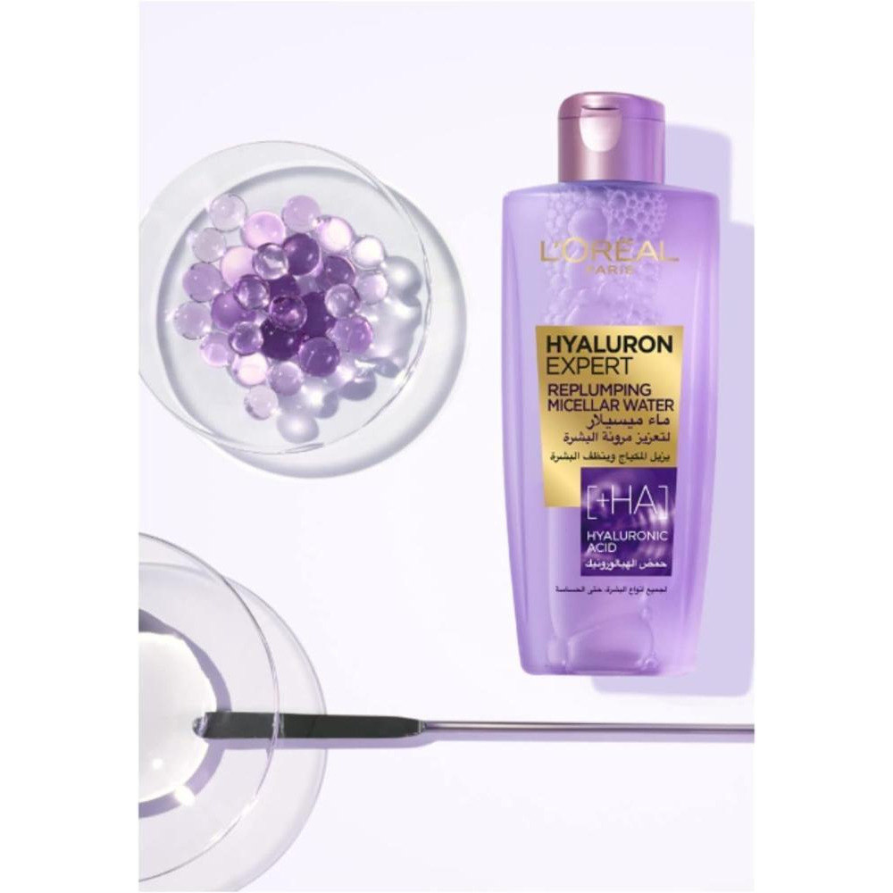 LOreal Paris, Micellar water, Hyaluron expert, Replumping, Hyaluronic acid, 6.76 fl. oz. (200 ml) - 3