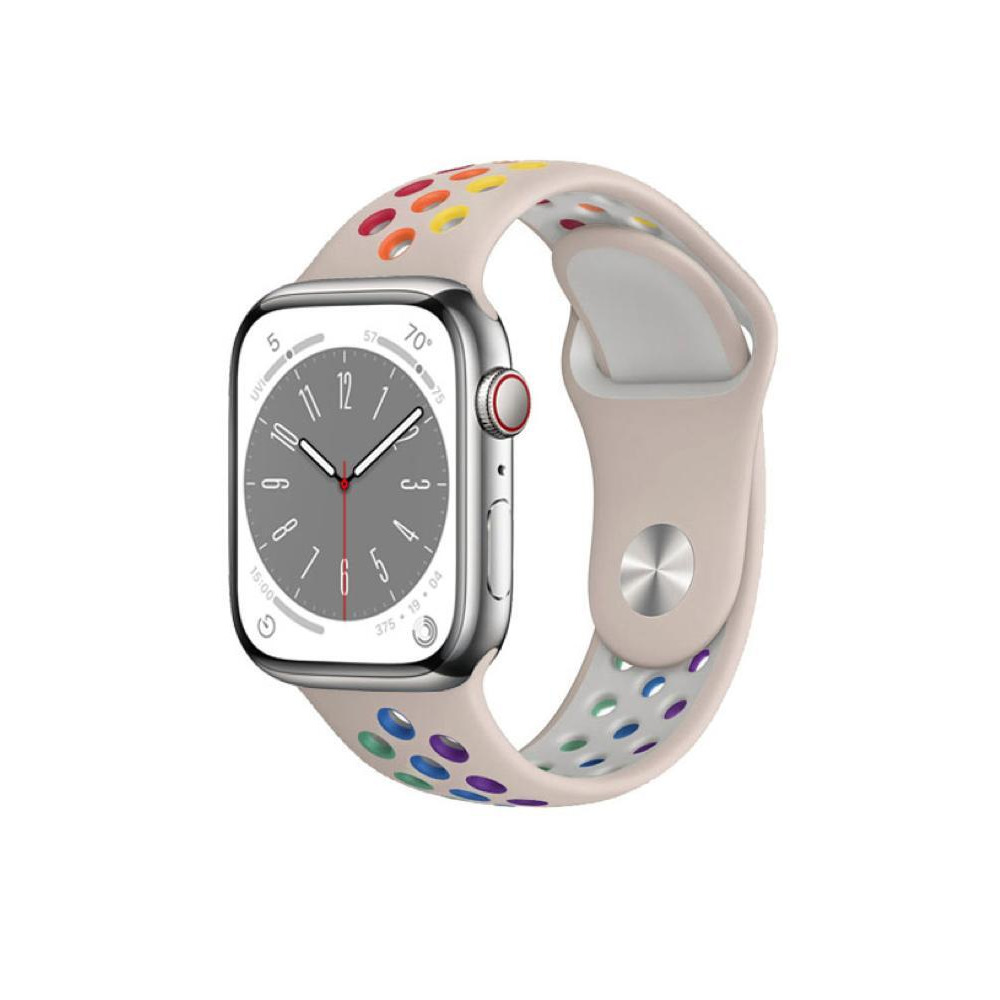 Perfii Dot Silicone Replacement Band For Apple Watch 41, 40, 38 mm Series 8/7/6/5/4 SE - 2