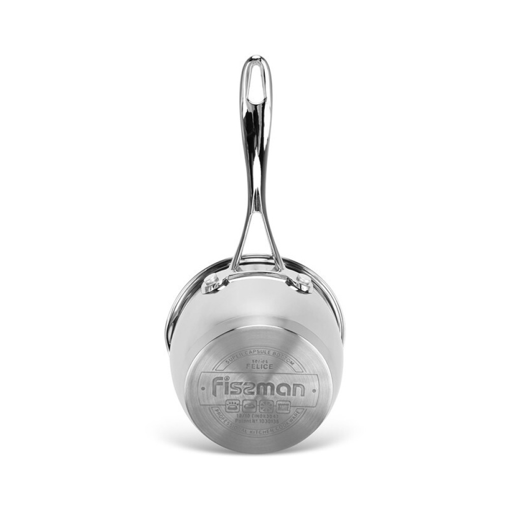 Fissman Saucepan Felice 12cm/0.6LTR Without Lid Stainless Steel - 5