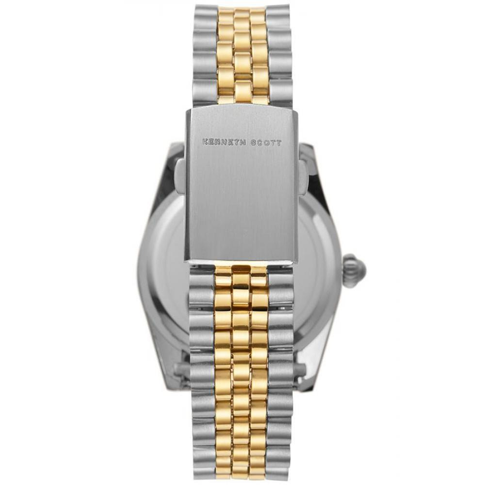 Kenneth Scott Men's White Dial Analog Watch - K22036-TBTW - 3