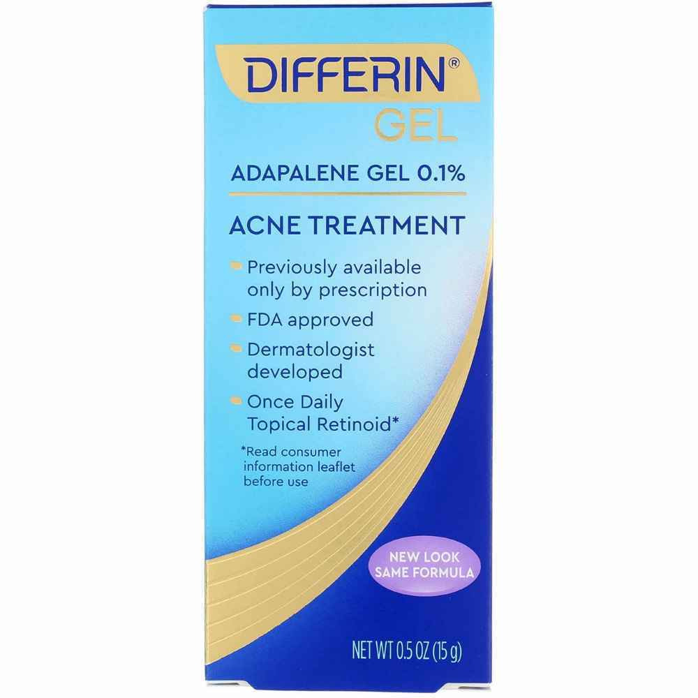 DIFFERIN-0.1% ADAPALENE TREATMENT GEL 15g TUBE - 1