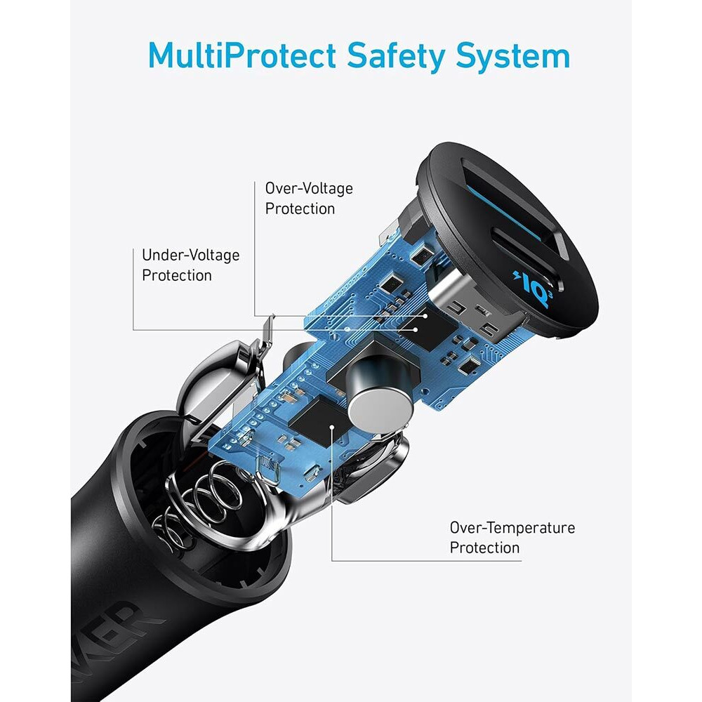 Anker 30W 2-Port USB-C and USB-A Car Charger – A2741H11 – Black - 4