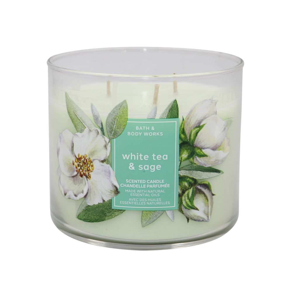 Bath & Body Works, Candle, White tea and sage, 7 oz. (198 g) - 1