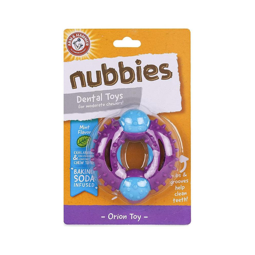 Arm and Hammer Pets Nubbies Orion Dog Dental Toy with Baking Soda - 1