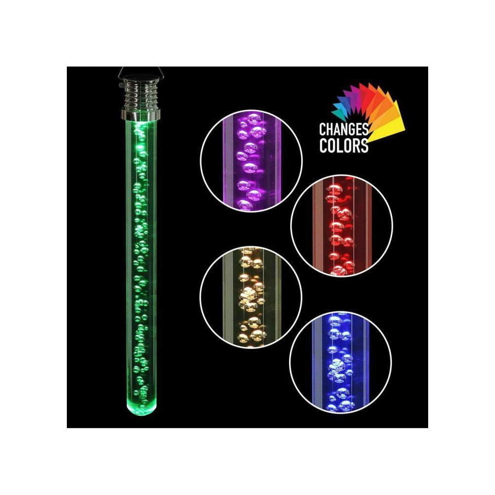 Exhart 10 inch Solar Acrylic Bubble Stick with Color Changing LED - 3