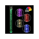 Exhart 10 inch Solar Acrylic Bubble Stick with Color Changing LED - 3 miniature