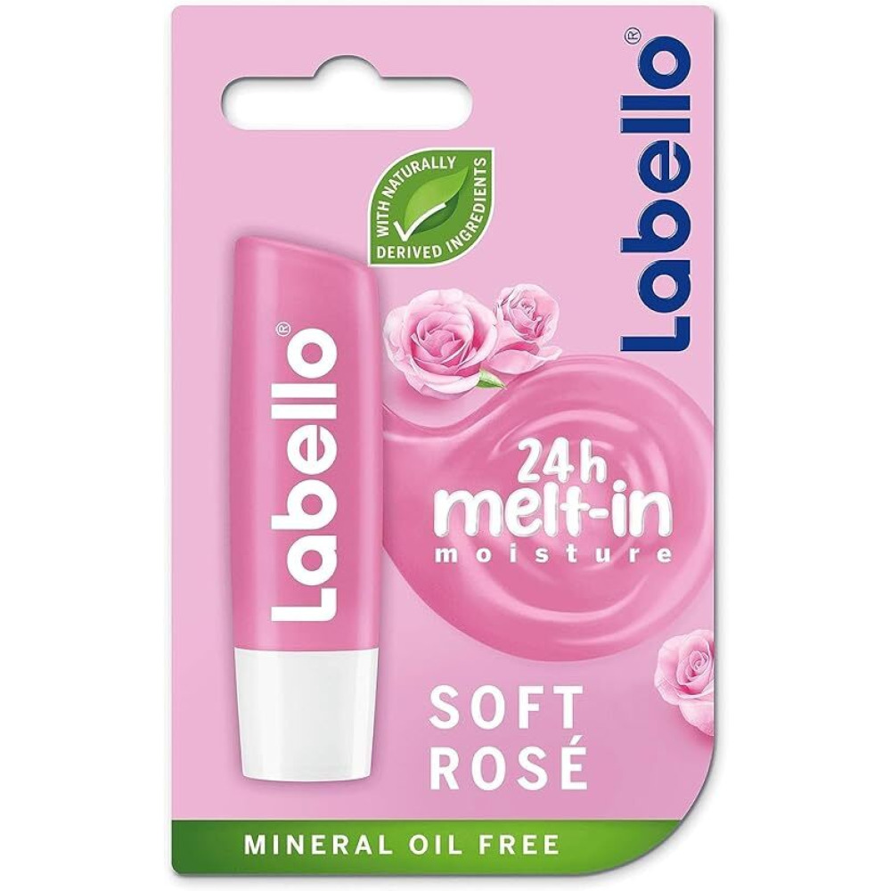 Labello, Lip balm, Moisturising, Soft rose, 4.8 g - 1