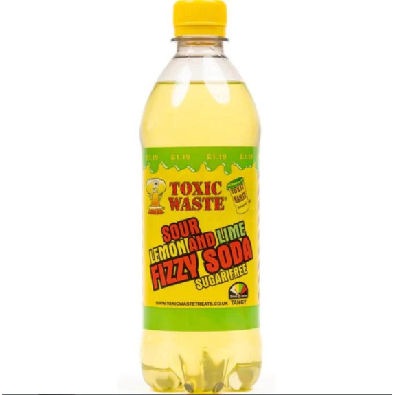 نفايات سامة بالليمون الحامض والليمون الصودا الغازية 500 جم