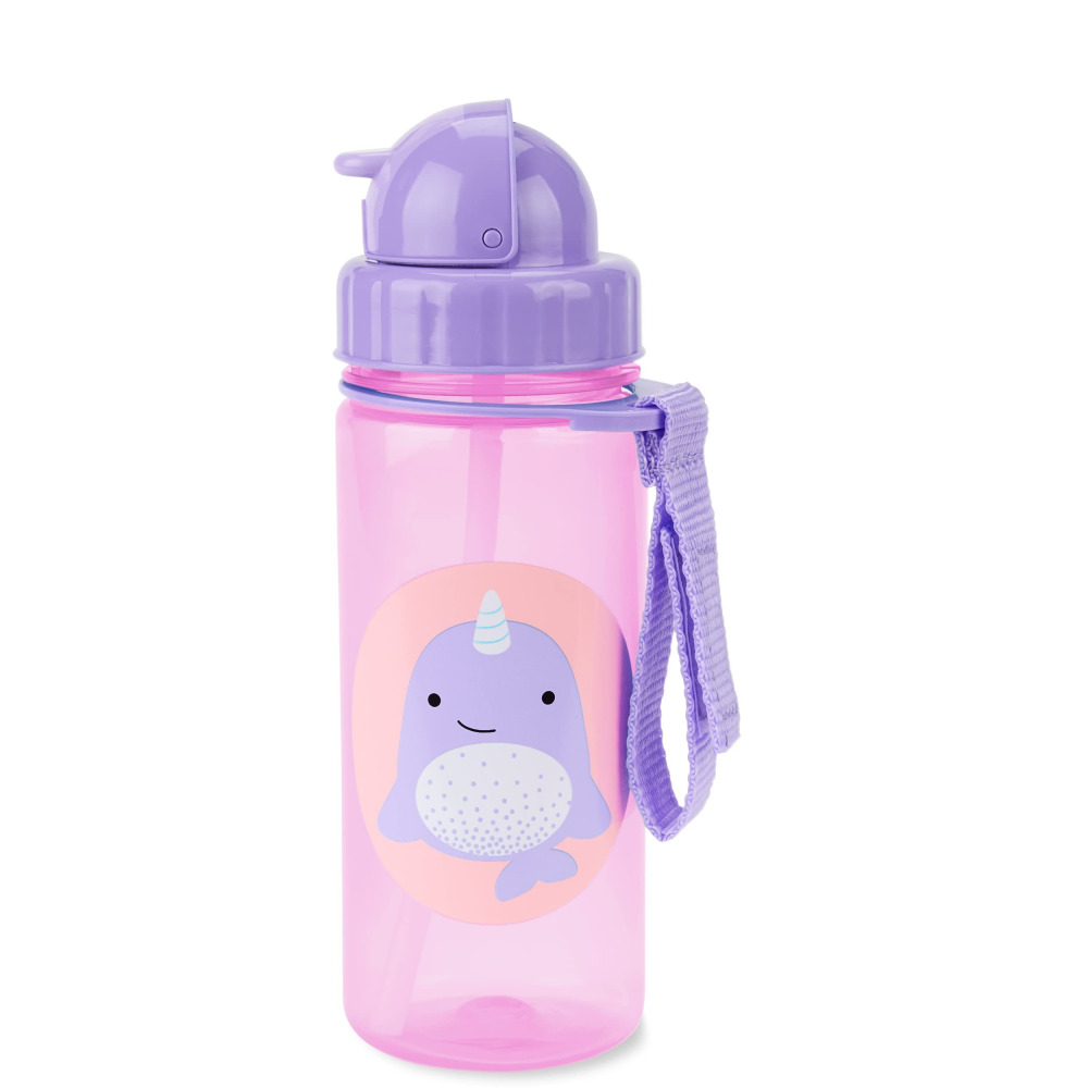 Skip Hop Zoo Straw Bottle - Narwhal - 1