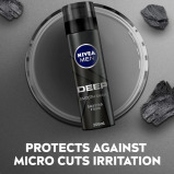 NIVEA MEN, Shaving foam, DEEP, Smooth shave, Antibacterial black carbon, 6.76 fl. oz. (200 ml) - 2 miniature