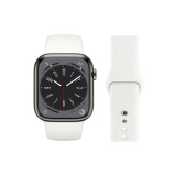 Perfii Solid Silicone Replacement Band for Apple Watch 49, 45, 44, 42 mm Series Ultra 8/7/6/5/4 SE - 1 miniature
