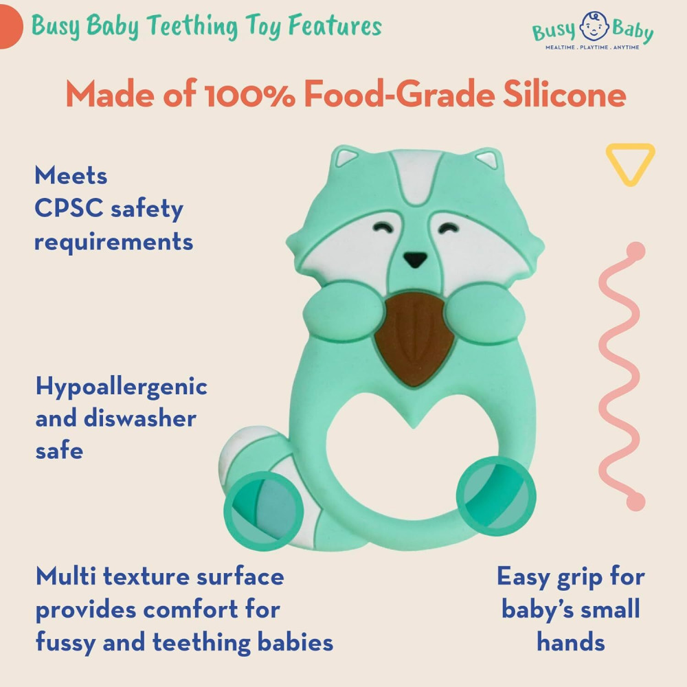 Teether BusyBaby Raccoon  - 3