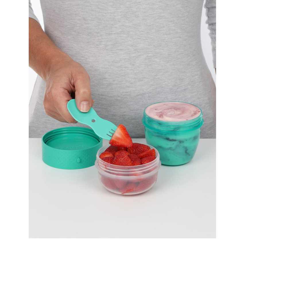 Sistema Snack Capsule TO GO 515ml (Green): Easy to Carry \& Store - Leakproof \& Portable Snacks On-the-Go - (BPA-Free) - 4