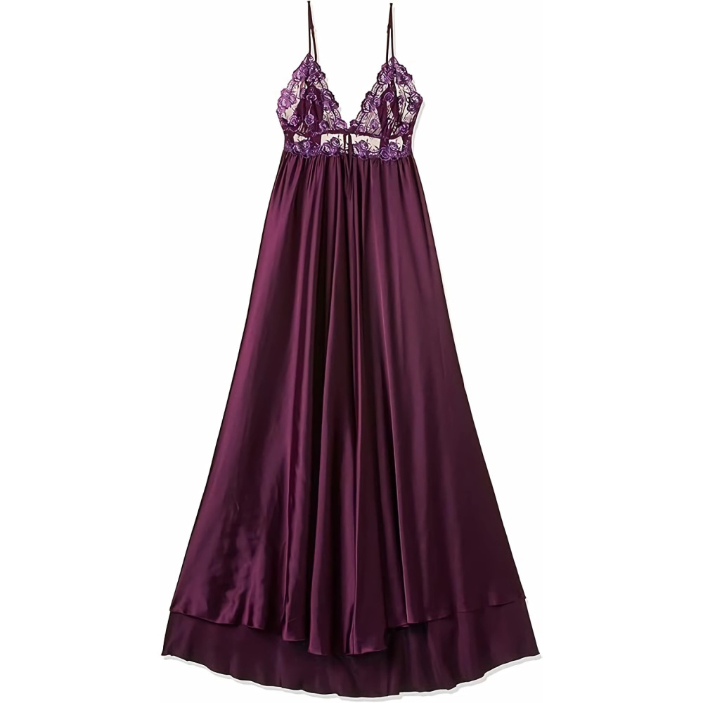 ثوب النوم ملابس داخلية مخفية الجمال بدون أكمام، باريز، مقاس واحد - 1