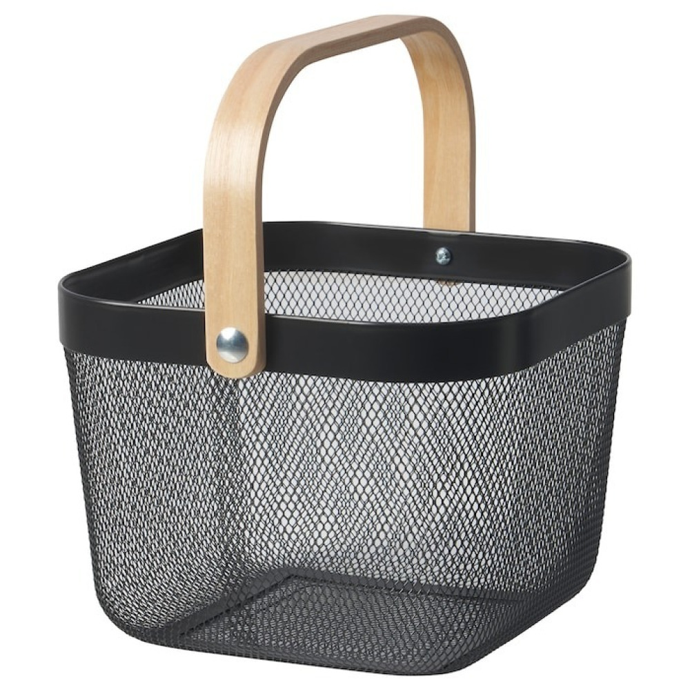 IKEA RISATORP Basket, Dark Grey, 25x26x18 cm - 1