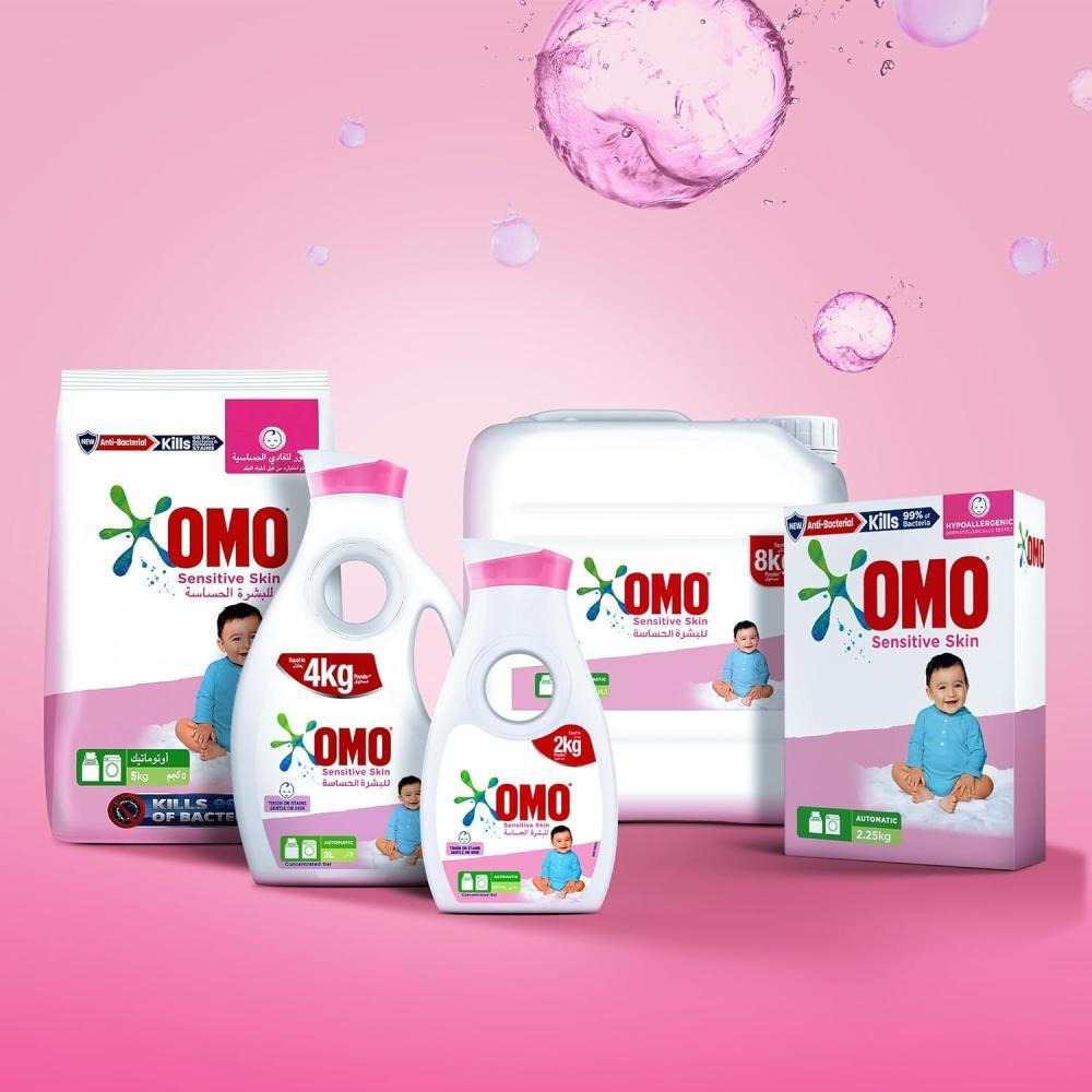 Omo, Automatic liquid laundry detergent, For 100% effective stain removal, Sensitive skin, 67.6 fl. oz. (2 litres) - 6