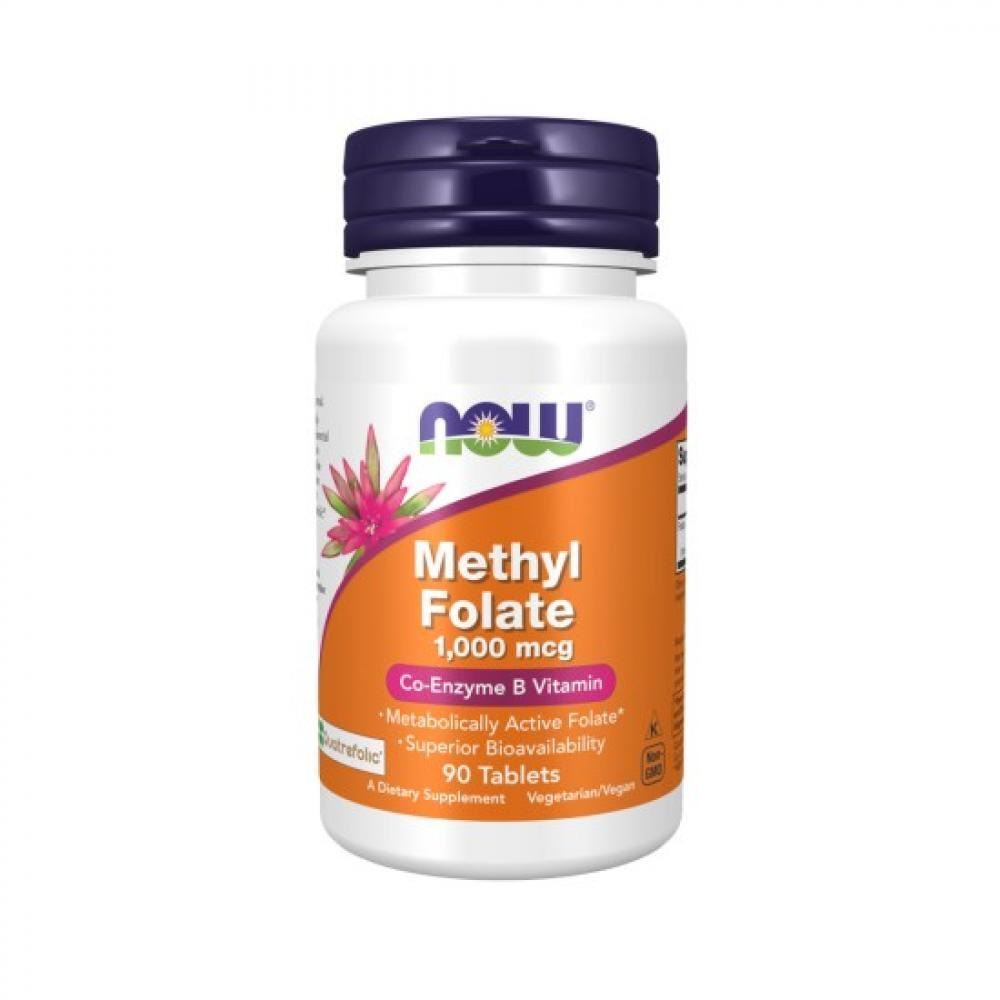 Now Foods Methyl Folate 1000 mcg 90 Tablets - 1