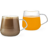 Fissman 2-Piece Cups 410ml Borosilicate Glass - 1 miniature