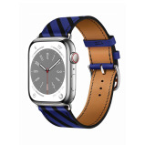 Perfii Genuine Leather Replacement Band For Apple Watch 49/45/44/42mm Series Ultra/8/7/6/5/4/SE - 2 miniature