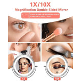 Benbilry Lighted Makeup Vanity Mirror with Lights and Magnification - 4 miniature