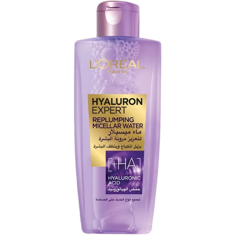 LOreal Paris, Micellar water, Hyaluron expert, Replumping, Hyaluronic acid, 6.76 fl. oz. (200 ml) - 1