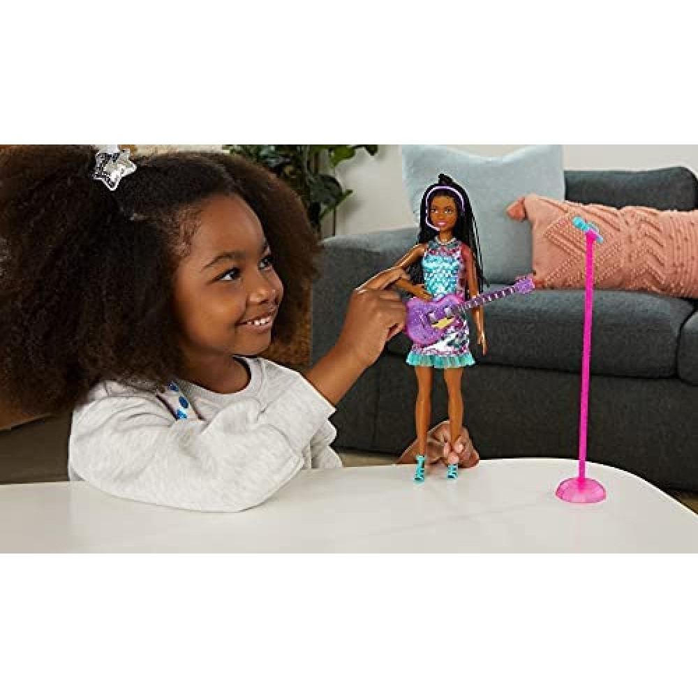 Barbie Music Brooklyn Feature Doll English Speaking, Gift For 3 To 7 Year Olds Gyj22, Multi Colour - 2