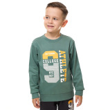 Boys' 2-Piece Sweatshirt and Jogger Set Green - Dark Gray 3-4 YRS - 4 miniature