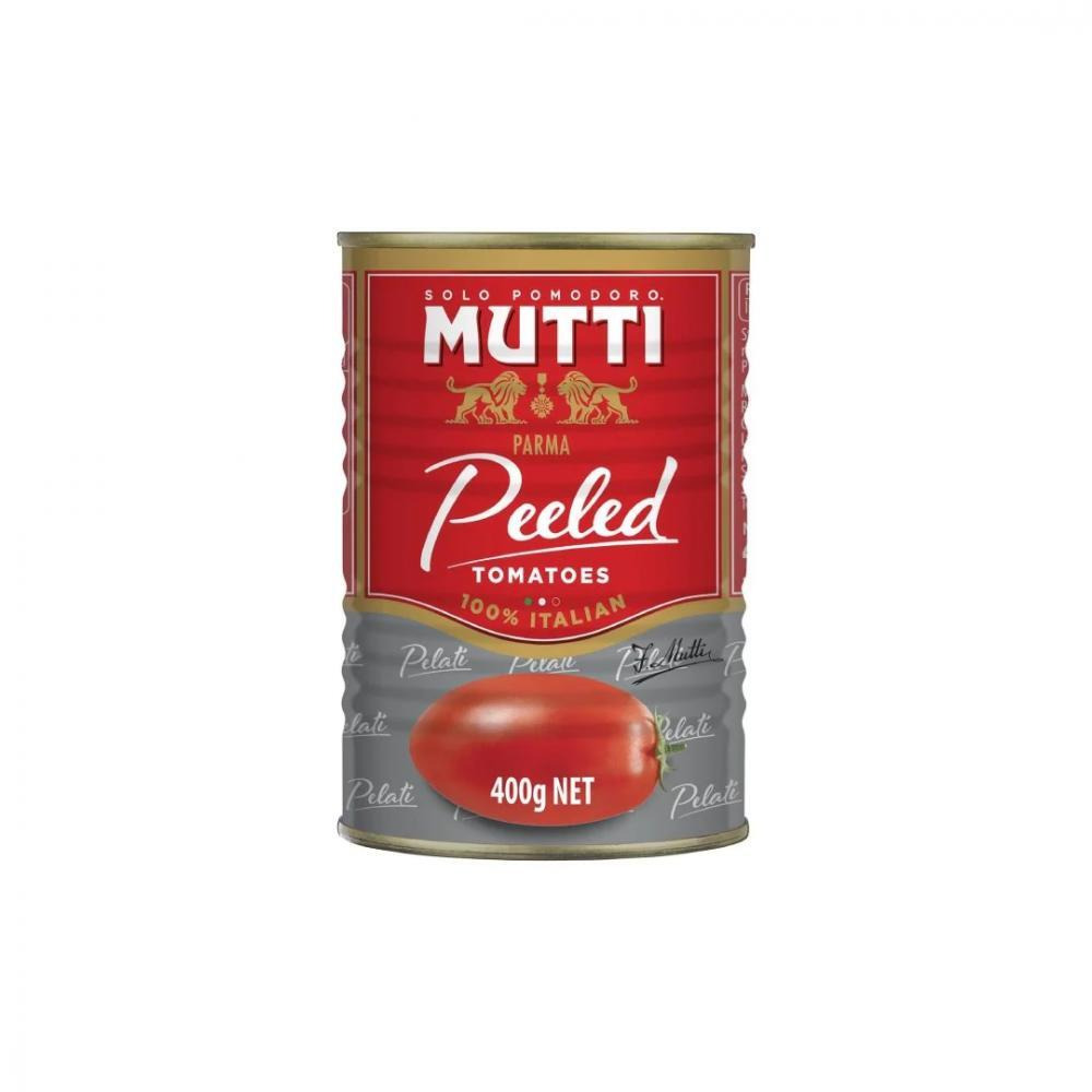 Mutti Whole Peeled Tomatoes Tin UK 400g - 1