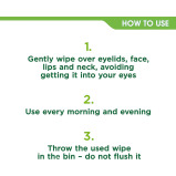 Simple, Exfoliating Face Wipes cleansing wipes for sensitive skin, 20 wipes - 5 miniature