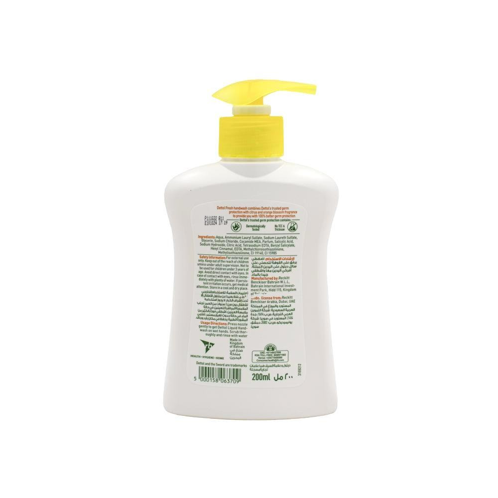 Dettol / Жидкое мыло для рук, Свежесть, Антибактериальное, Аромат цитрусовых, 200 мл - 3