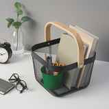 IKEA RISATORP Basket, Dark Grey, 25x26x18 cm - 3 miniature