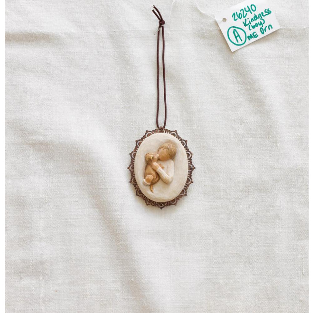 Willow Tree -Kindness (Boy) Metal-Edged Ornament Figurine - 1