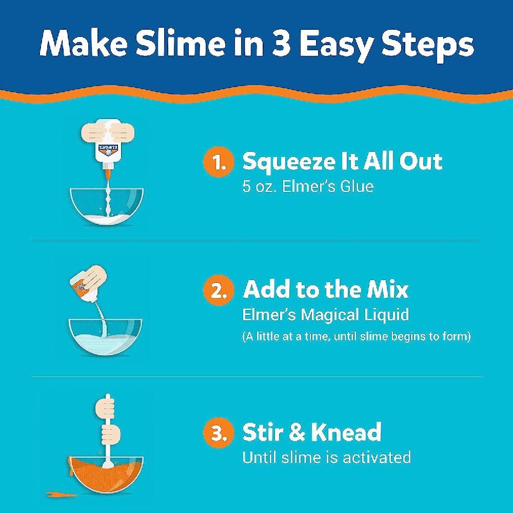 Premade Slime Elmer's Gue Cosmic Shimmer Glitter Pack of 3 - 3