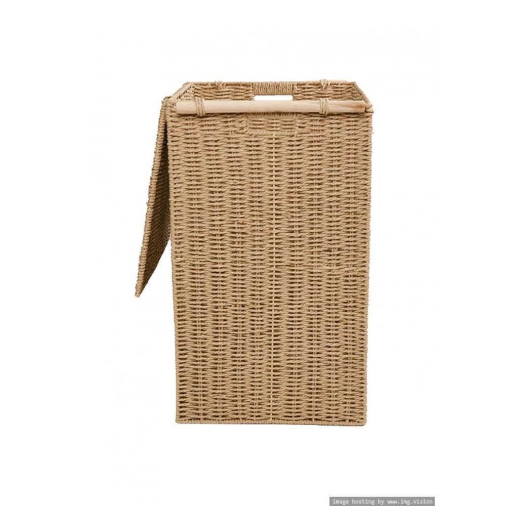 Homesmiths Large Laundry Hamper with Handle 46 x 34 x 57 cm “ Brown - 4